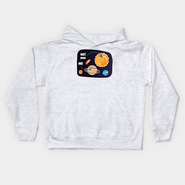 Decentralize Men. Don't Revolve Around A Man Kids Hoodie by F-for-Fab